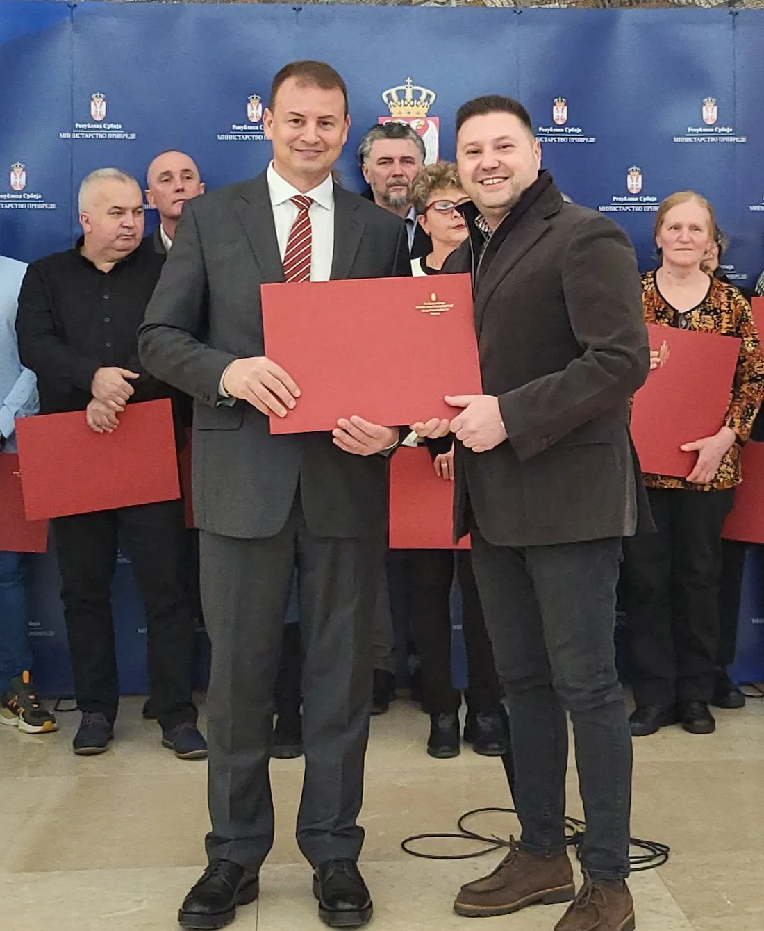 Dejan Todorović na svečanoj dodeli sertifikata Ministarstva privrede Republike Srbije za stare zanate